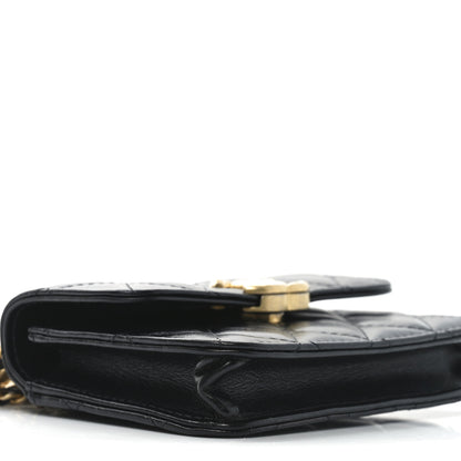Chanel Calfskin Quilted Perfect Fit Coin Purse With Chain Black 10 of 11