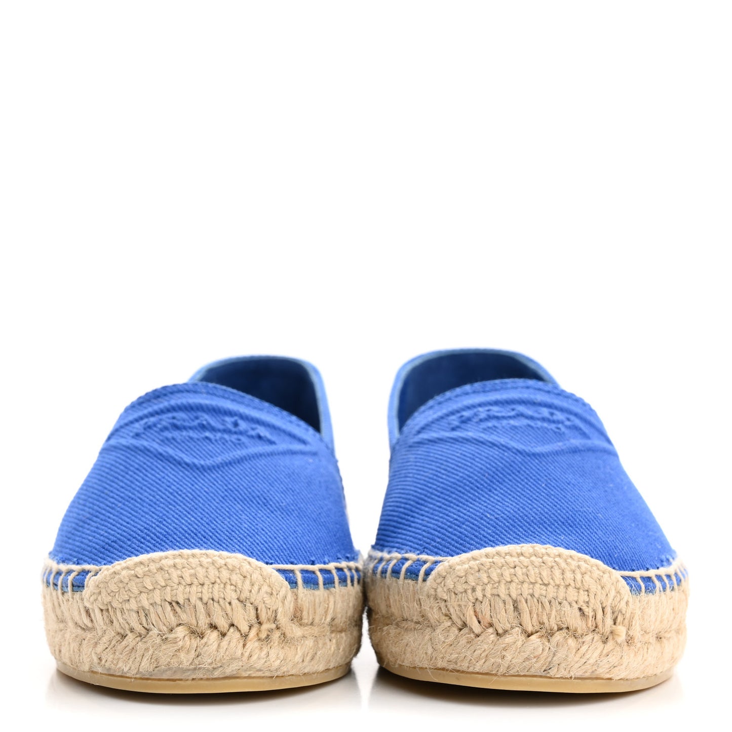 Canvas Triangle Logo Espadrilles 35 Azzurro