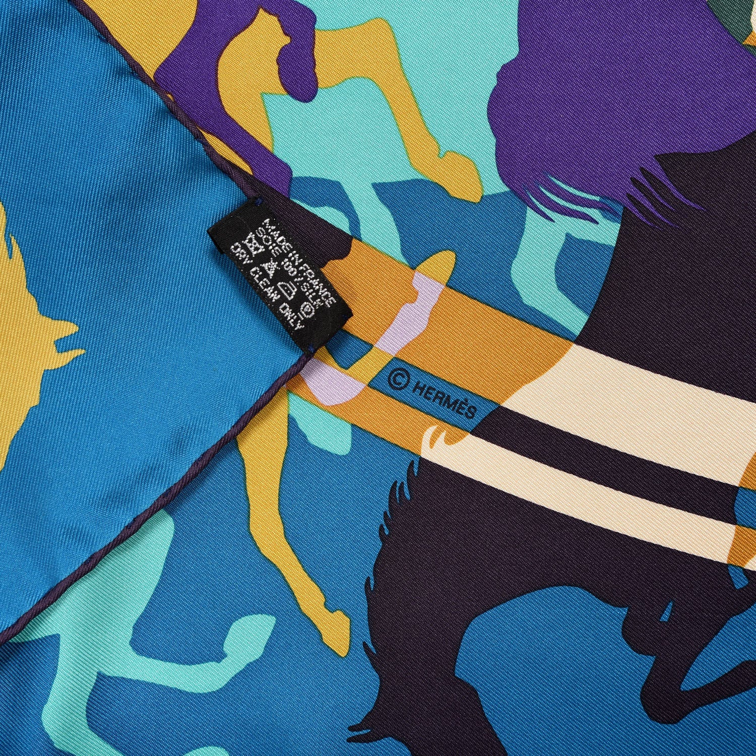 Hermes Silk Ex Libris En Camouflage Scarf 90 3 of 3