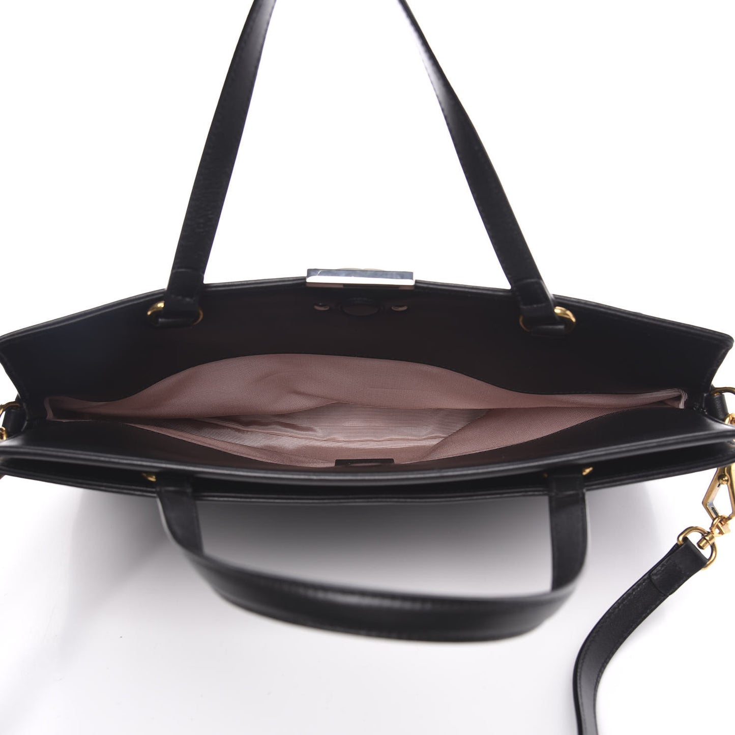 Lambskin Medium Linea Matisse Top Handle Bag Black