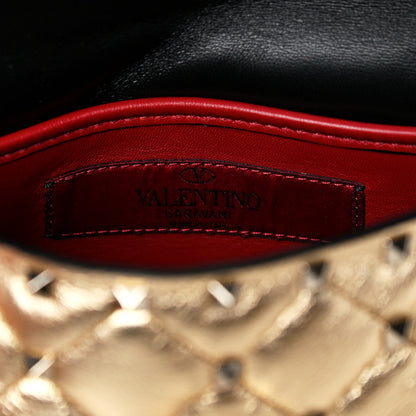 Valentino Garavani Metallic Nappa Small Rockstud Spike Shoulder Bag Mekong 7 of 10