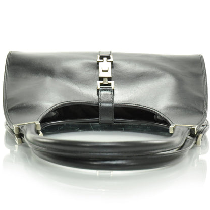 Gucci Leather Bardot Shoulder Bag Black 5 of 8