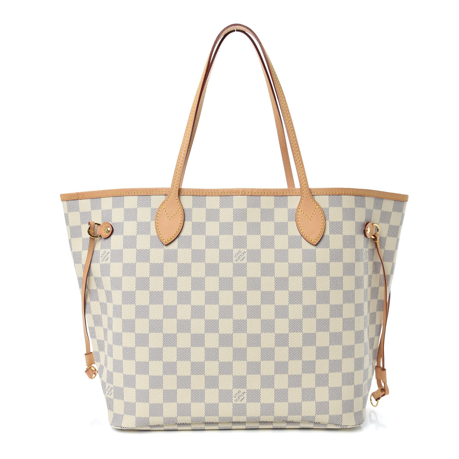 Louis Vuitton Damier Azur Neo Neverfull MM Rose Ballerine 1 of 10