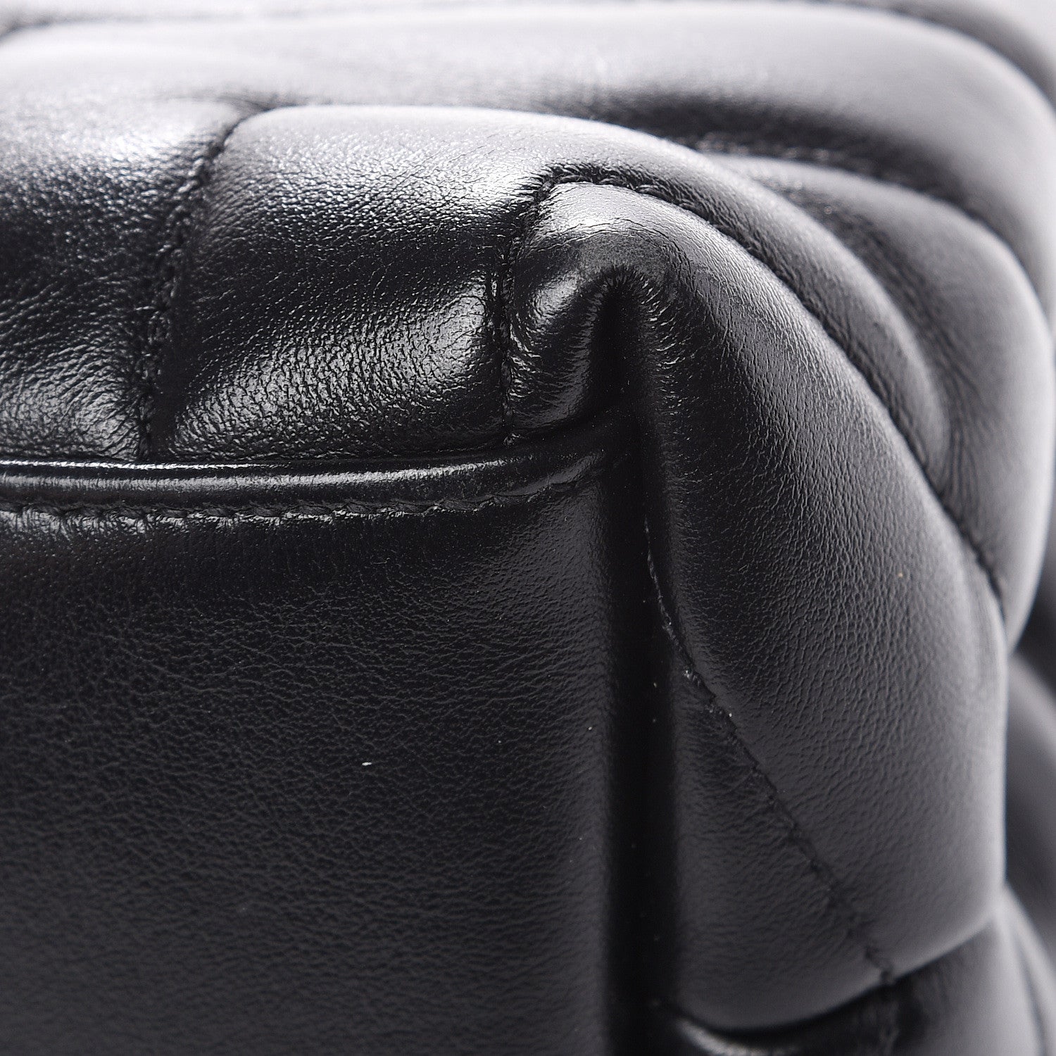 Saint Laurent Calfskin Y Quilted Monogram Medium Loulou Chain Satchel Black 13 of 18