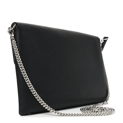 Louis Vuitton Soft Calfskin My Lockme Chain Pochette Black 3 of 10