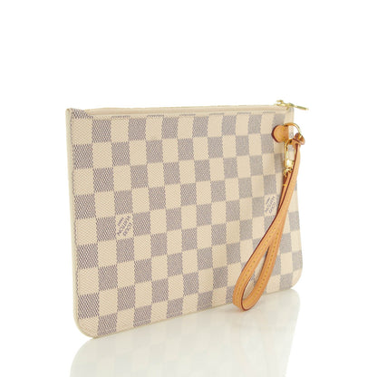 Louis Vuitton Damier Azur Neverfull MM GM Pochette 3 of 8