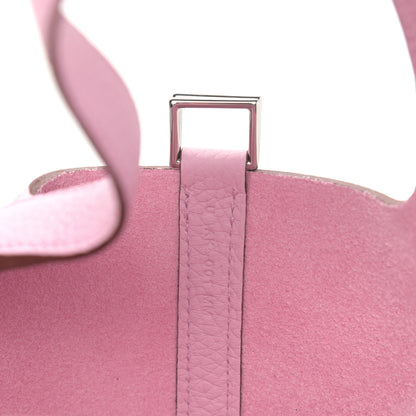 Hermes Taurillon Clemence Picotin Lock 18 PM Mauve Sylvestre 7 of 11