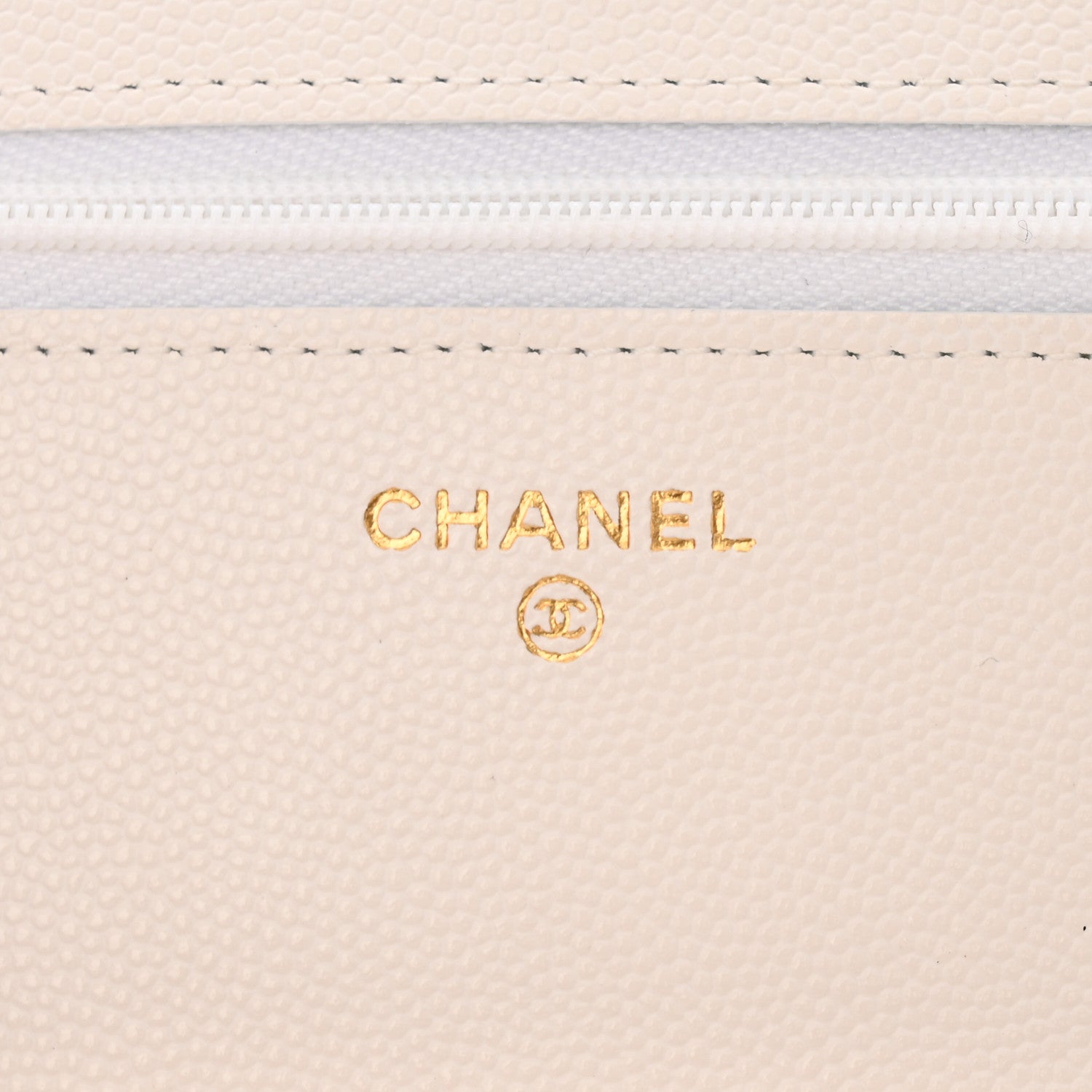Chanel Caviar Quilted Wallet On Chain WOC White 6 of 12