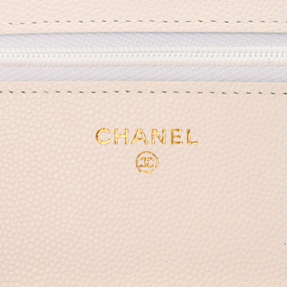 Chanel Caviar Quilted Wallet On Chain WOC White 6 of 12