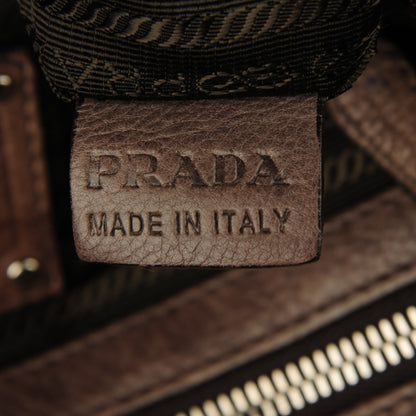 Prada Glace Calf Shoulder Bag Ardesia Fumo 10 of 11