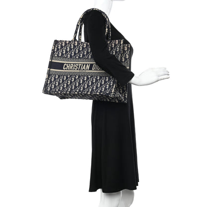 Christian Dior Oblique Medium Book Tote Blue Multicolor 2 of 10