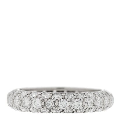 Tiffany Platinum Diamond Etoile Three-Row Band Ring 47 4 3 of 6