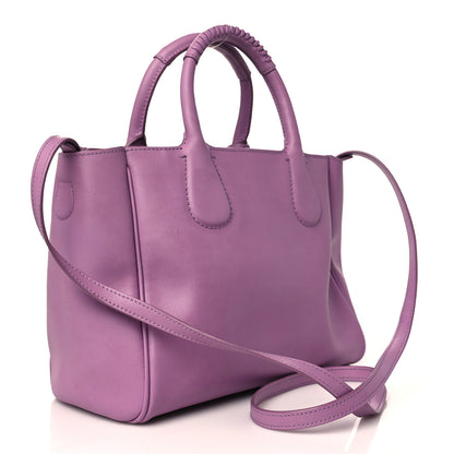 Salvatore Ferragamo Calfskin Tote Purple 2 of 9