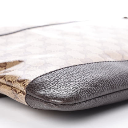 Gucci Crystal Monogram Large Flat Messenger Bag Dark Brown 8 of 9