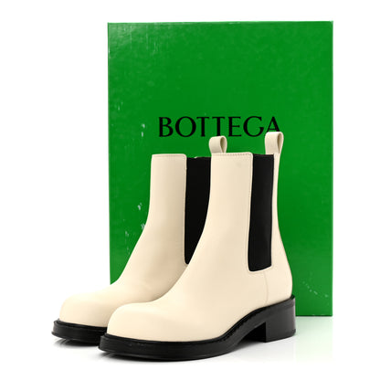 Bottega Veneta Military Calfskin Cliff Boots 40 Sea Salt 10 of 10