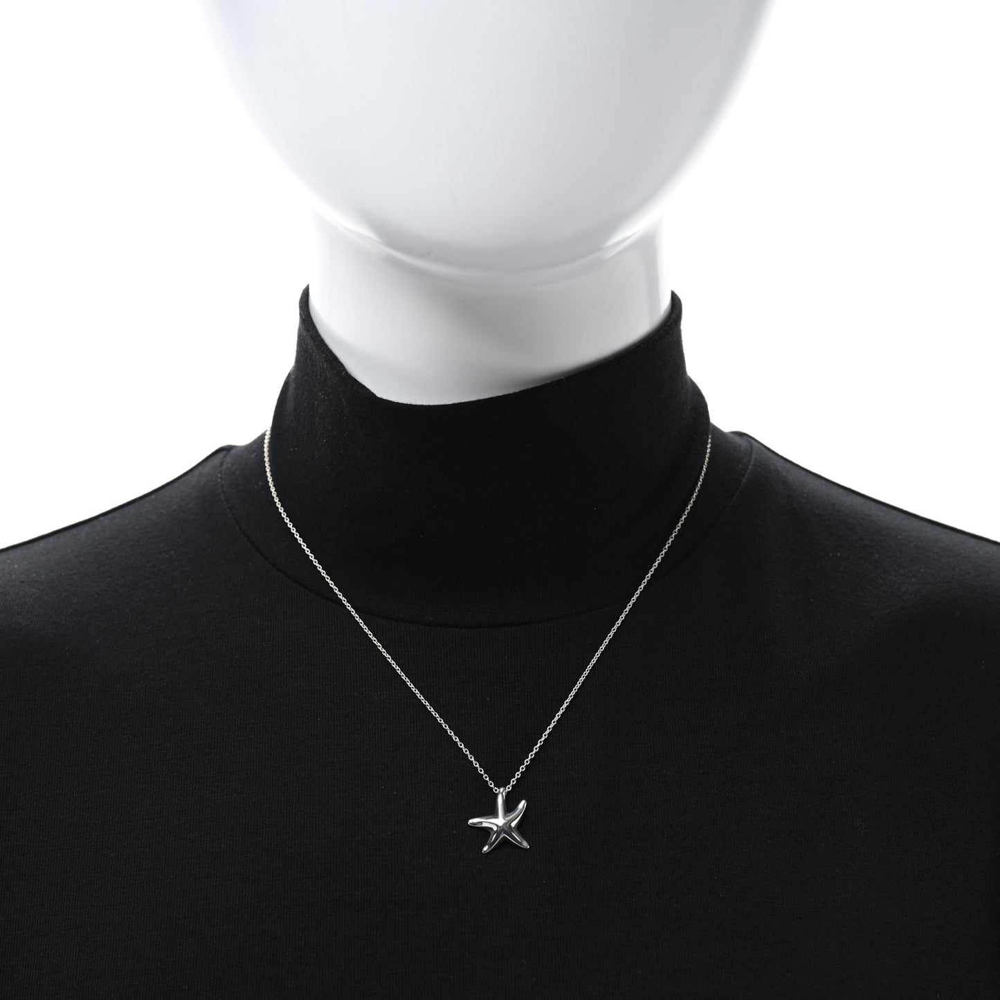 Sterling Silver 15mm Elsa Peretti Starfish Pendant Necklace