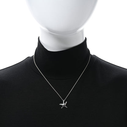 Tiffany Sterling Silver 15mm Elsa Peretti Starfish Pendant Necklace 2 of 4