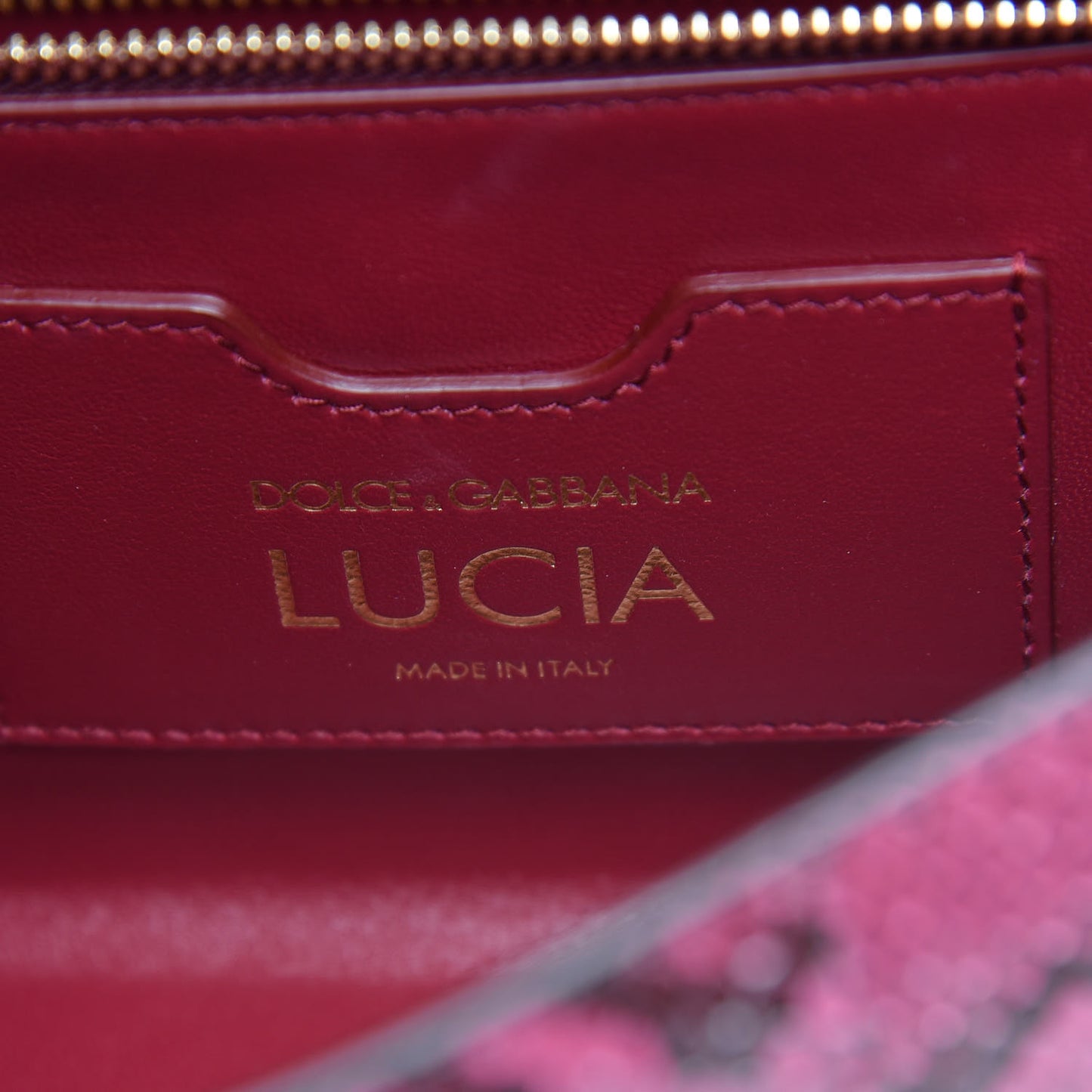 Python Lucia Top Handle Bag Raspberry