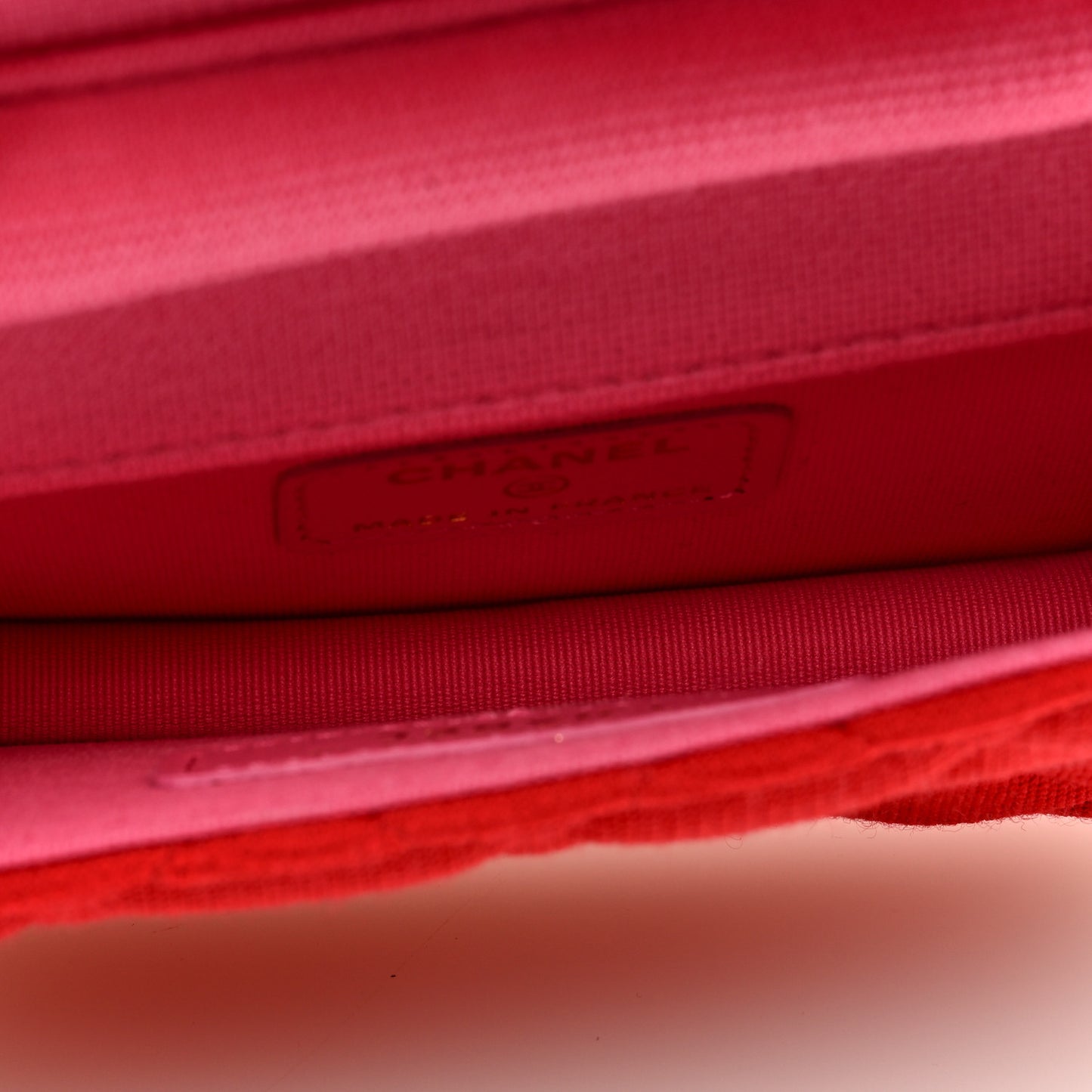 Jersey Quilted Micro Mini Flap Red