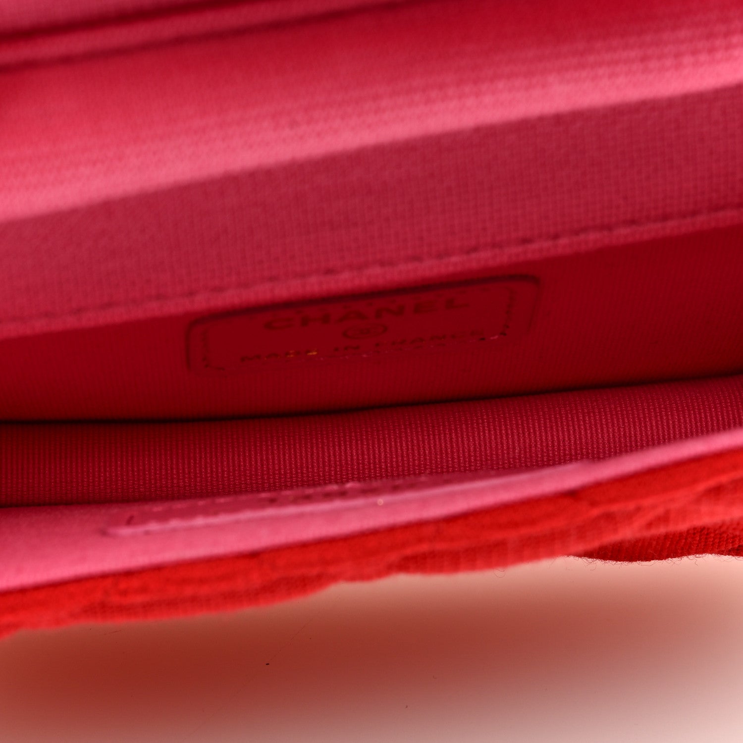 Chanel Jersey Quilted Micro Mini Flap Red 5 of 10