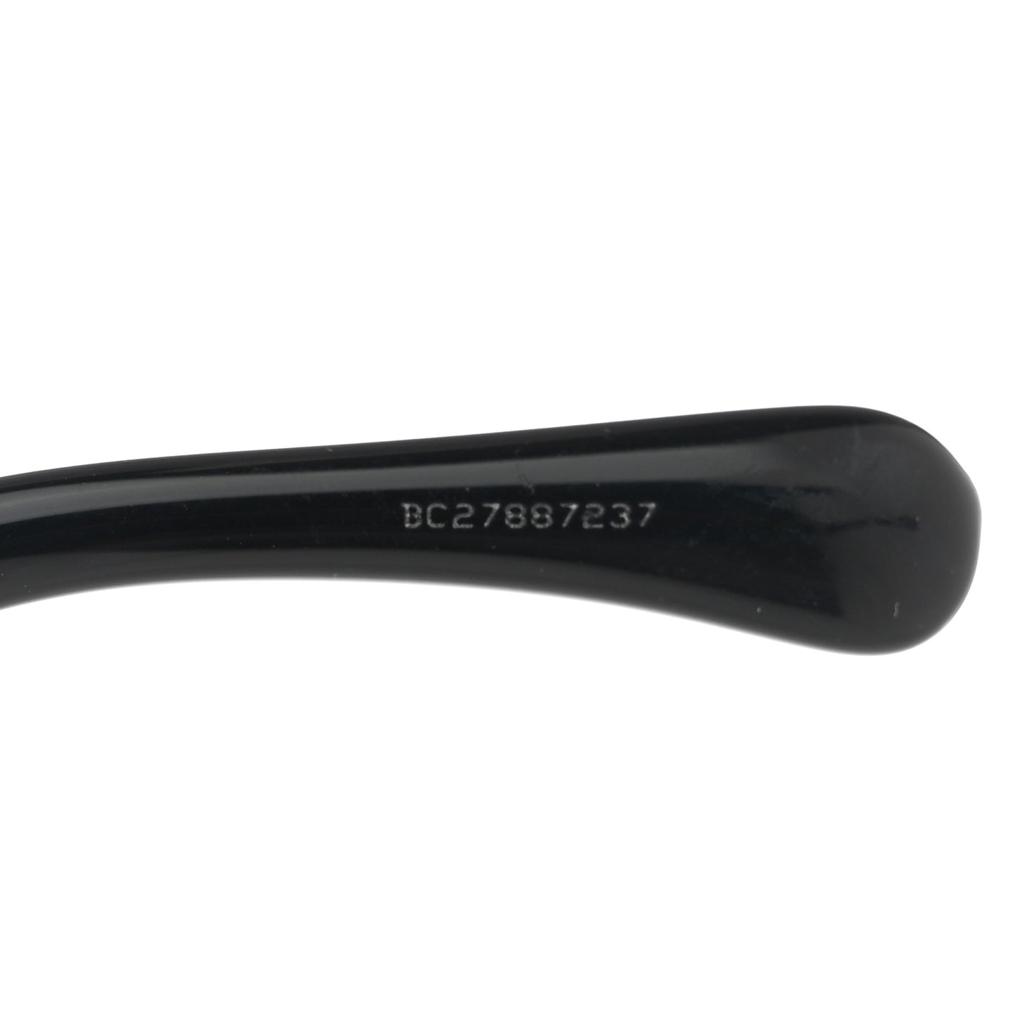 Acetate Crystal CC Shield Sunglasses 5466-B Black