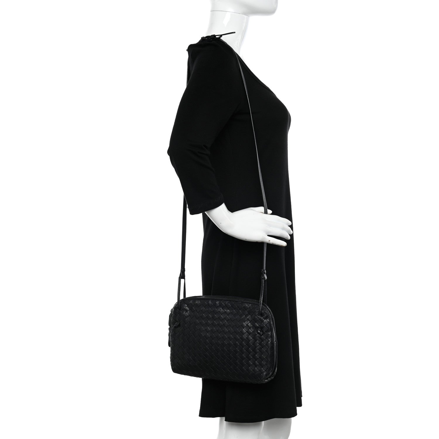 Bottega Veneta Nappa Intrecciato Nodini Bag Black 2 of 10