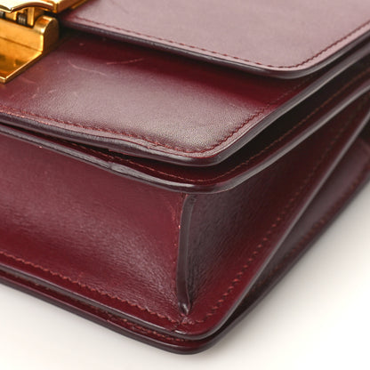 Celine Box Calfskin Small Classic Box Flap Bag Burgundy 8 of 13