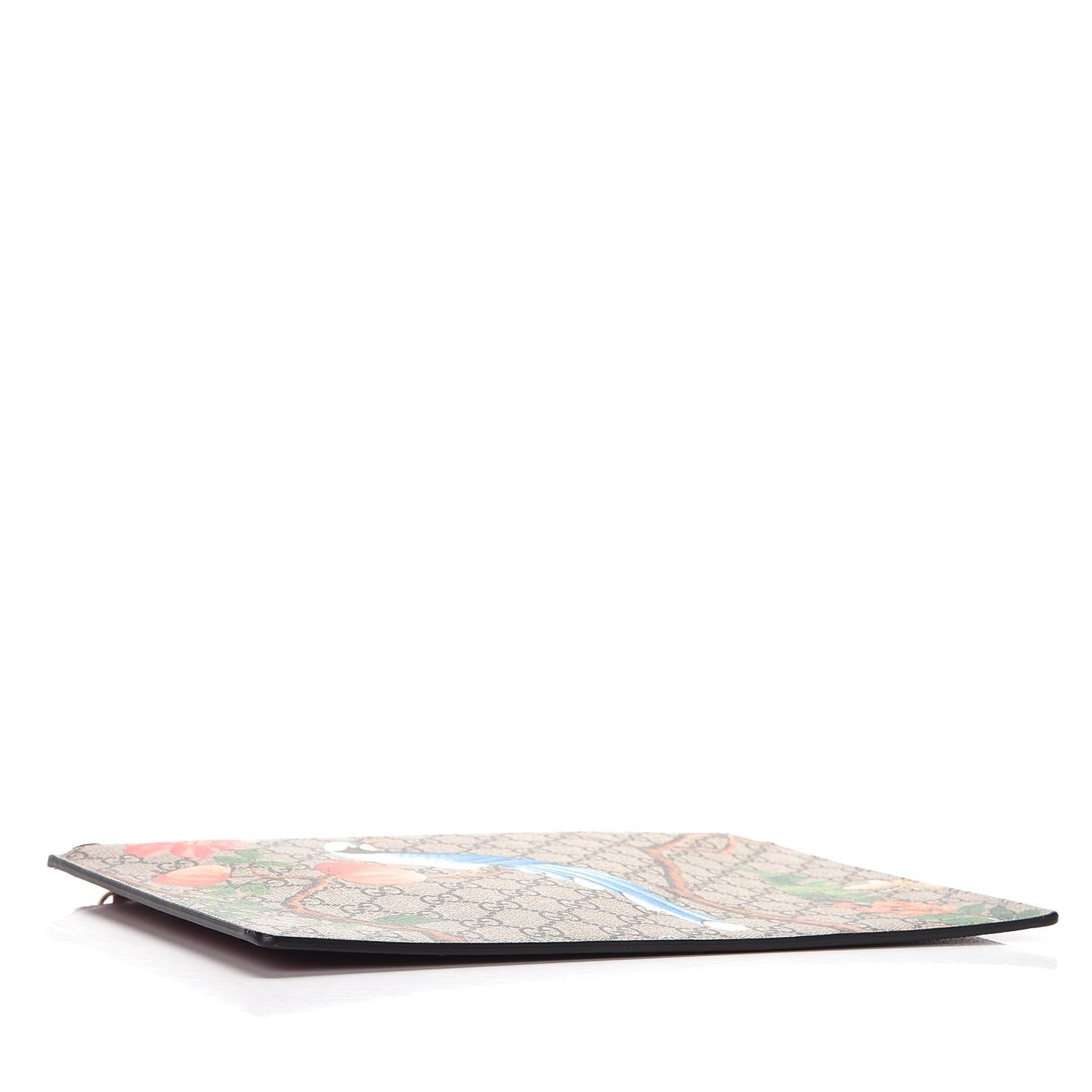 GG Supreme Monogram Tian Large Zip Pouch Beige Multicolor Red