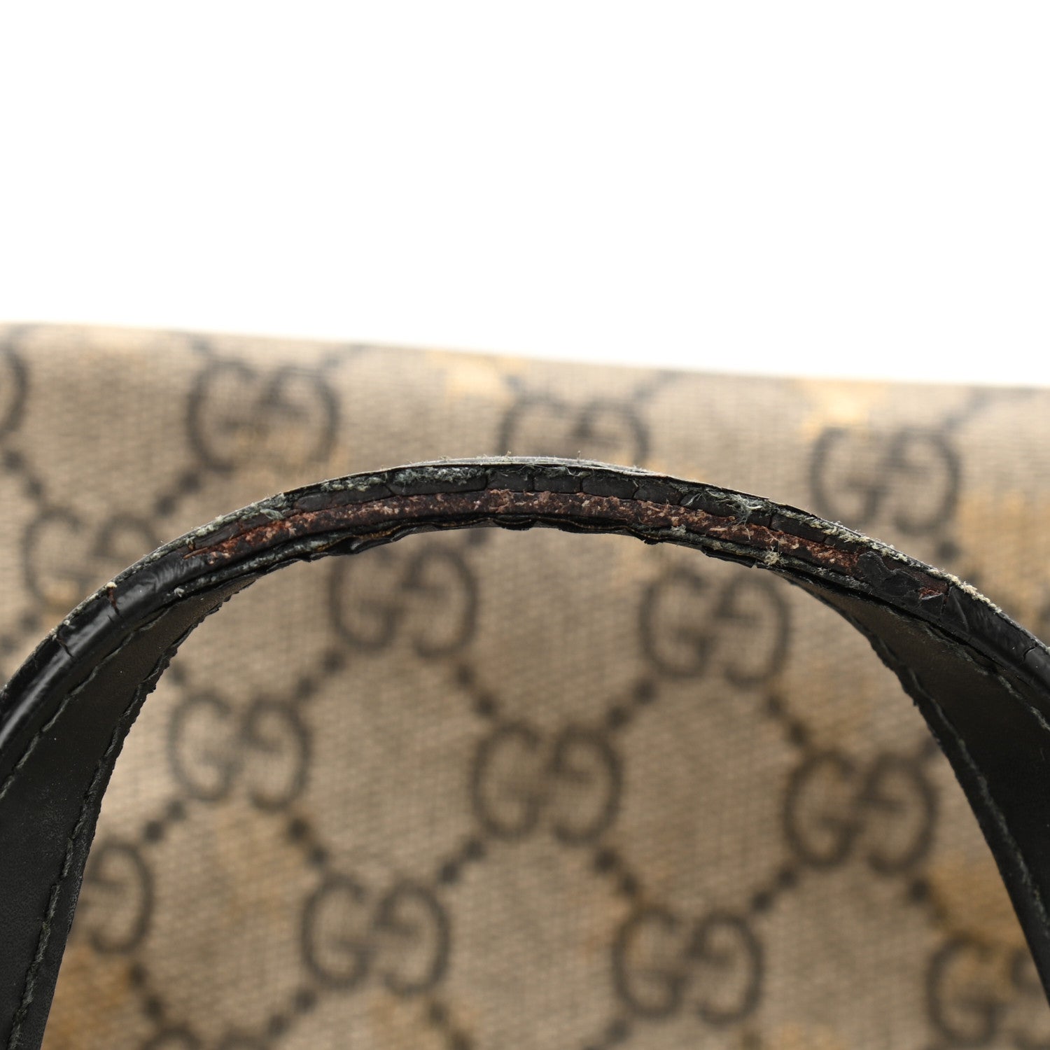Gucci Soft GG Supreme Monogram Bees Small Crossbody Tote Beige Oro Black 11 of 14