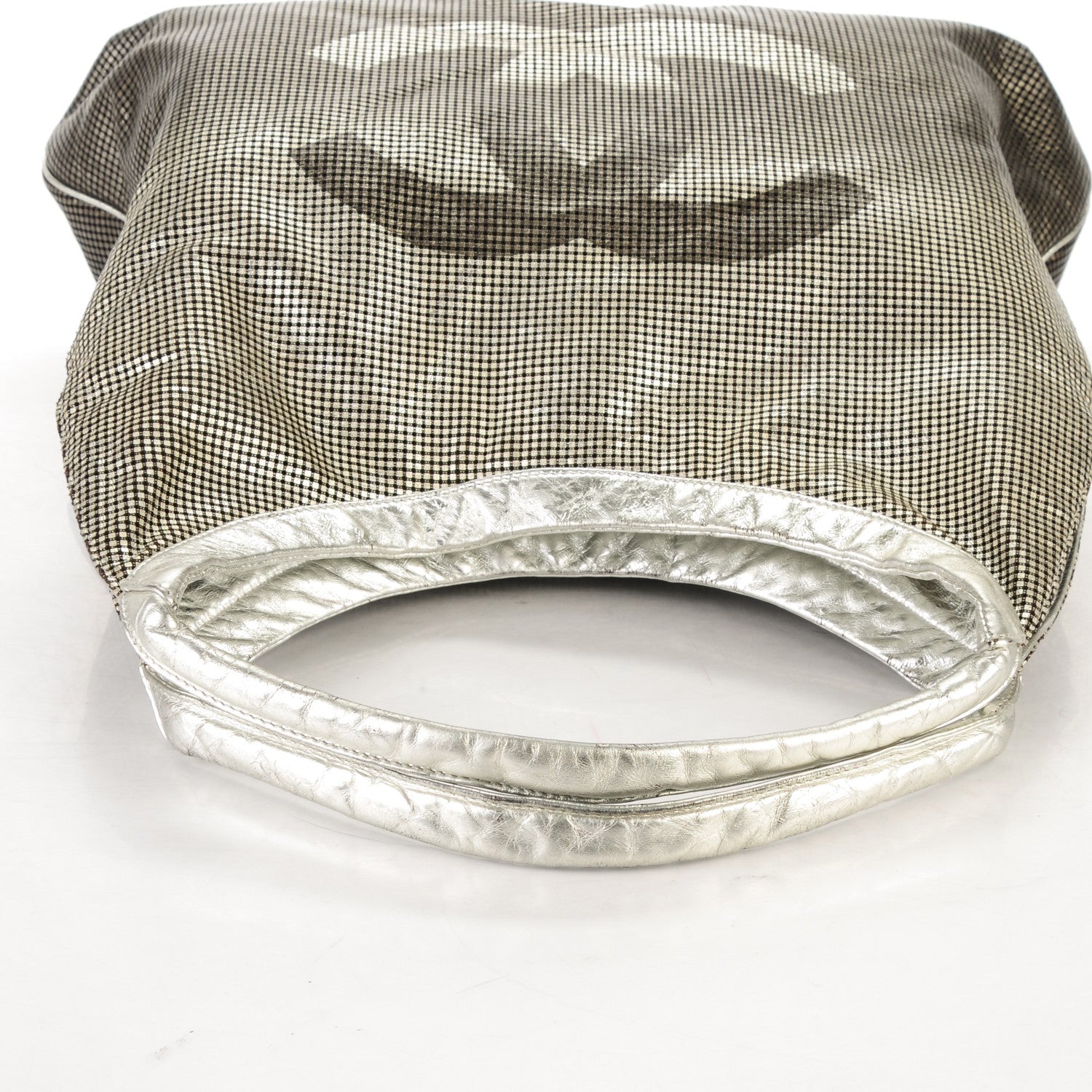 Chanel Metallic Perforated Lambskin Hollywood Hobo Silver 5 of 11