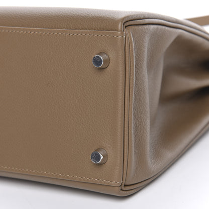 Hermes Evercolor Kelly Retourne 32 Beige De Weimar 38 of 40
