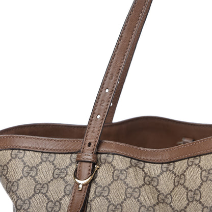Gucci GG Supreme Monogram Medium Nice Tote Brown 10 of 17