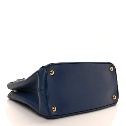 Prada Saffiano Medium Galleria Double Zip Tote Bluette 4 of 8