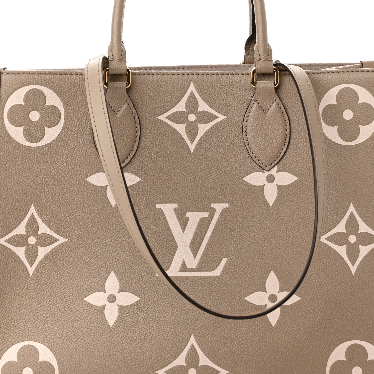 Louis Vuitton Empreinte Monogram Giant Onthego MM Tourterelle Creme 7 of 10