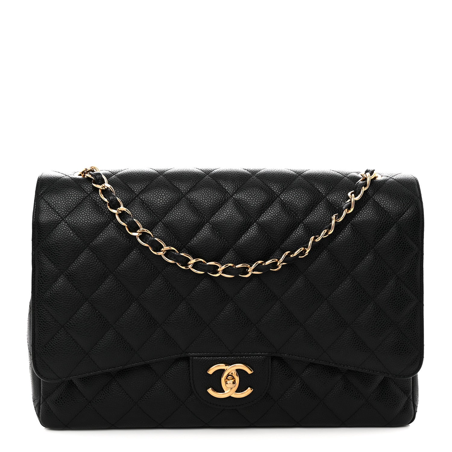 Chanel Caviar Quilted Maxi Double Flap Black 1 of 11
