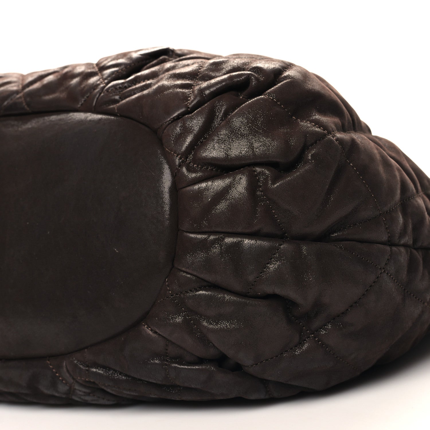 Chanel Iridescent Calfskin Quilted Large In The Mix Tote Dark Brown 10 of 11