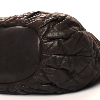 Chanel Iridescent Calfskin Quilted Large In The Mix Tote Dark Brown 10 of 11