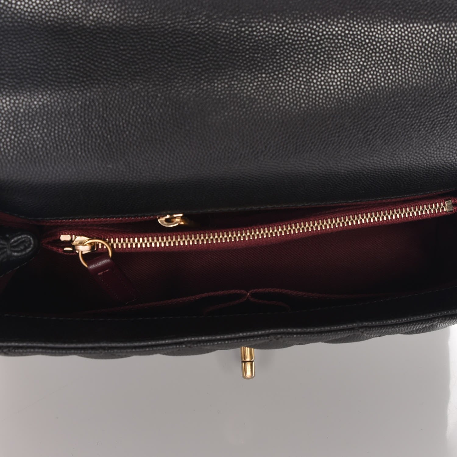 Chanel Caviar Quilted Small Coco Handle Flap Black 6 of 9