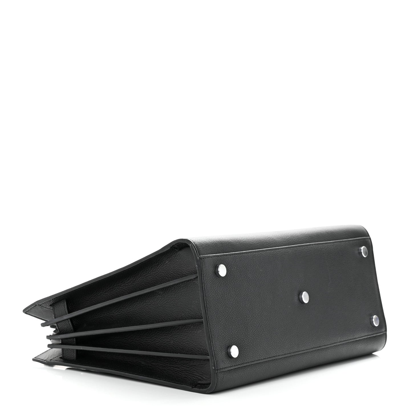 Grained Calfskin Small Sac De Jour Black