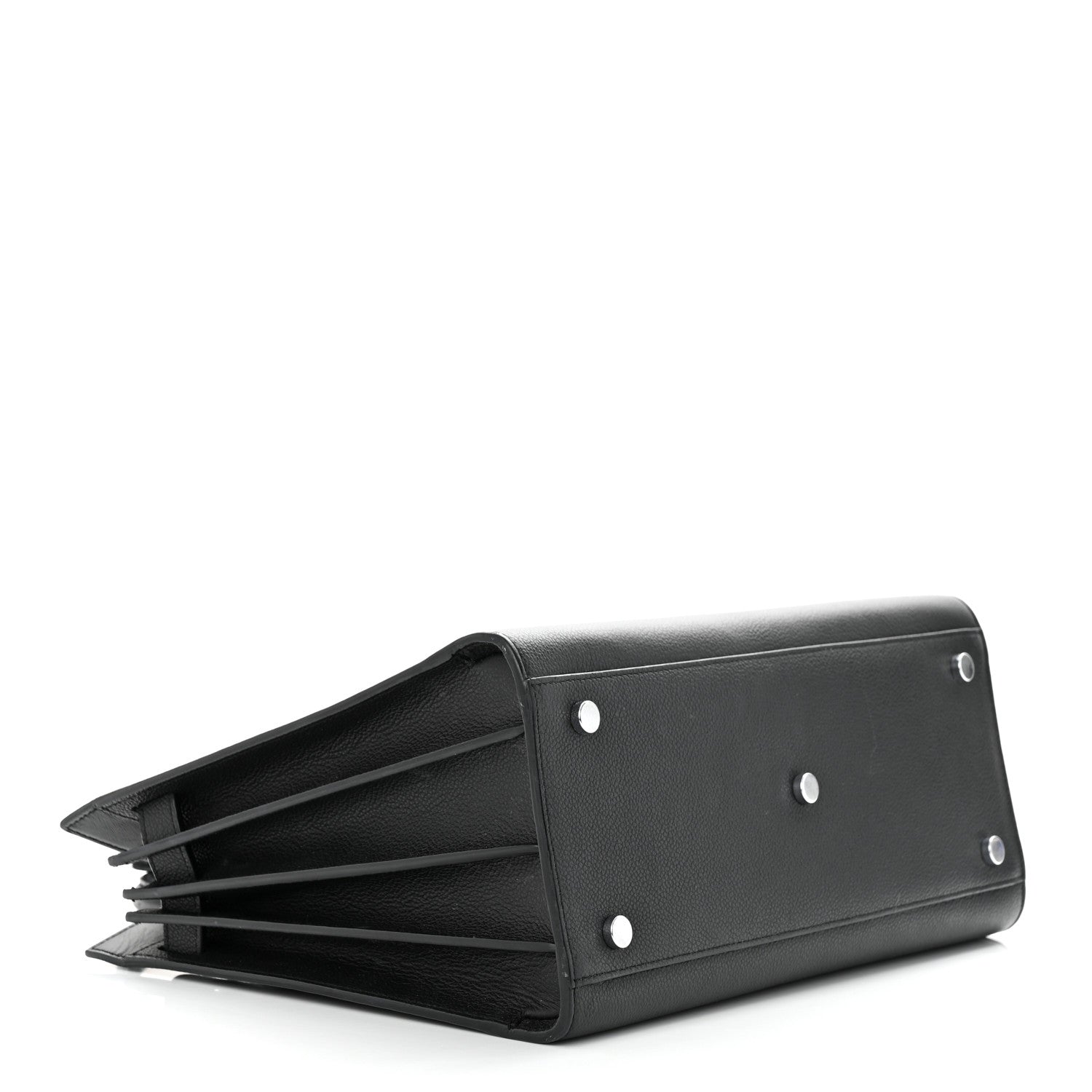 Saint Laurent Grained Calfskin Small Sac De Jour Black 5 of 13