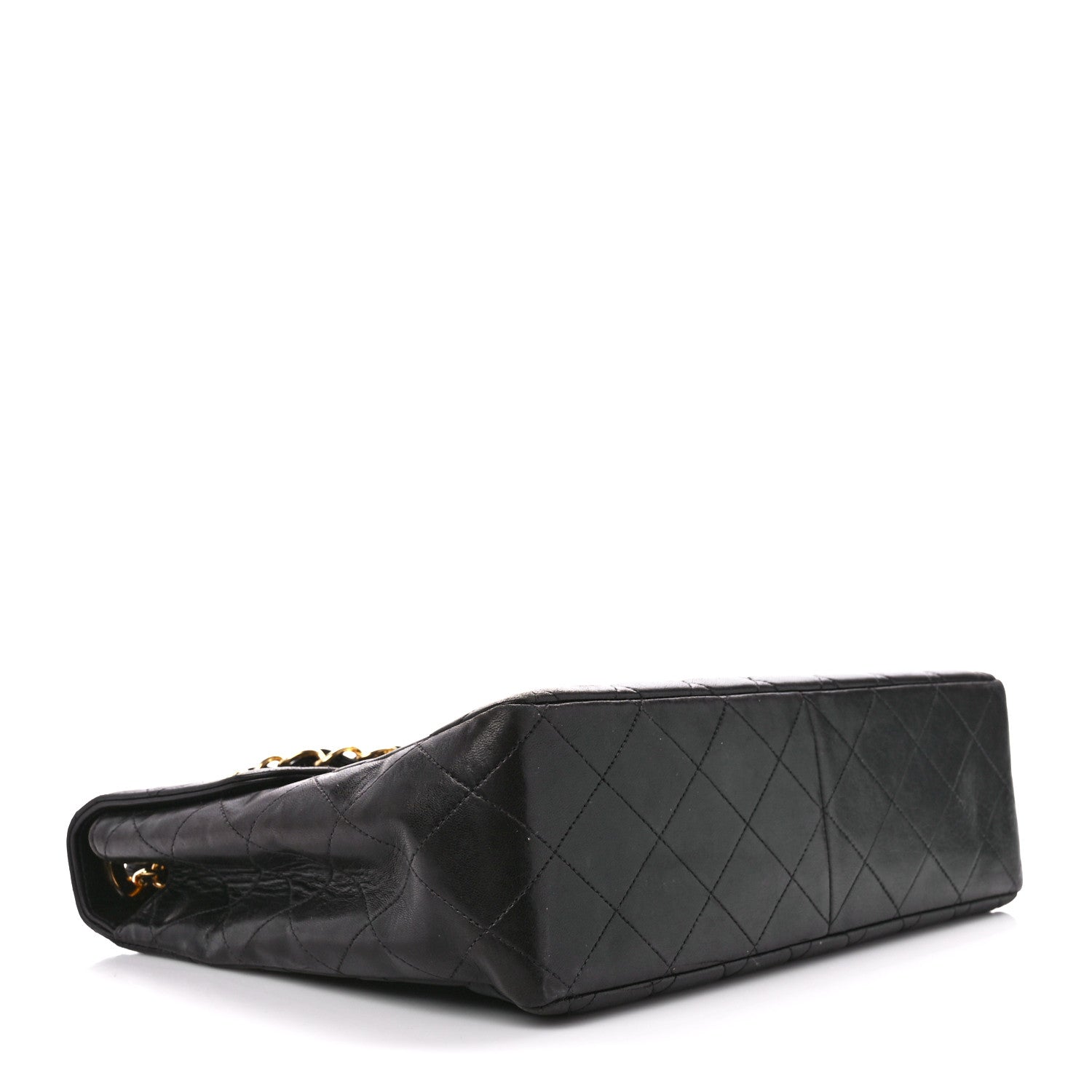 Chanel Lambskin Quilted XL Jumbo Single Flap Black 4 of 13