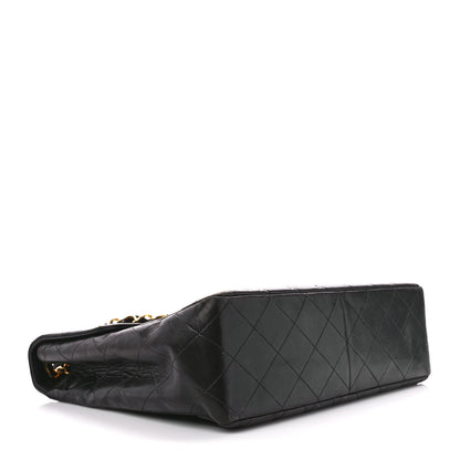 Chanel Lambskin Quilted XL Jumbo Single Flap Black 4 of 13