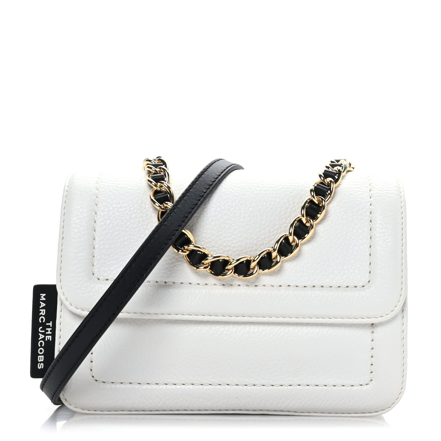 Marc Jacobs Calfskin The Mini Cushion Bag White 1 of 9