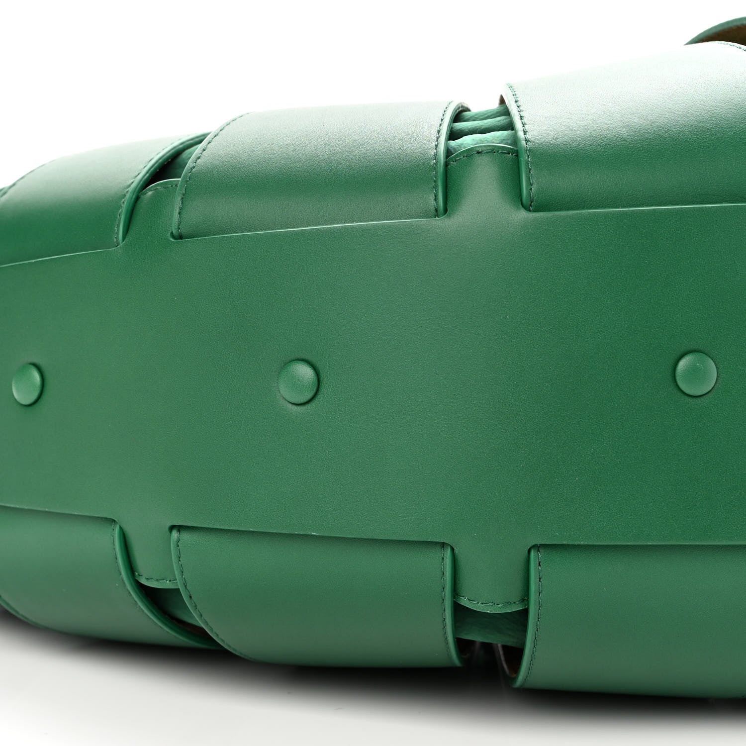 Bottega Veneta French Calfskin Shell Bag Racing Green 8 of 9