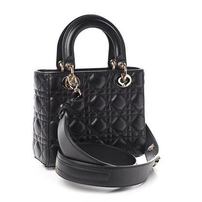 Christian Dior Lambskin Cannage Small Lucky Badges My Lady Dior Black 2 of 10