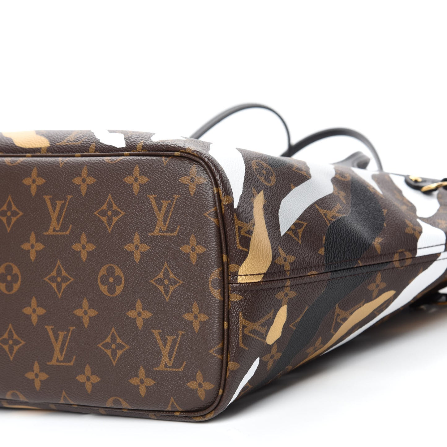 X LOL Monogram Neverfull MM Gold Silver