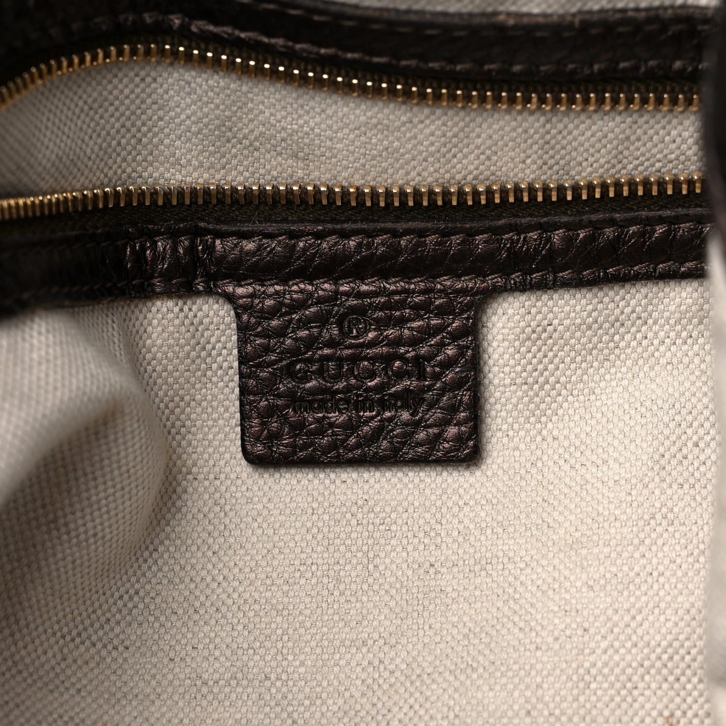 Metallic Pebbled Calfskin Large New Jackie Shoulder Bag Bronze