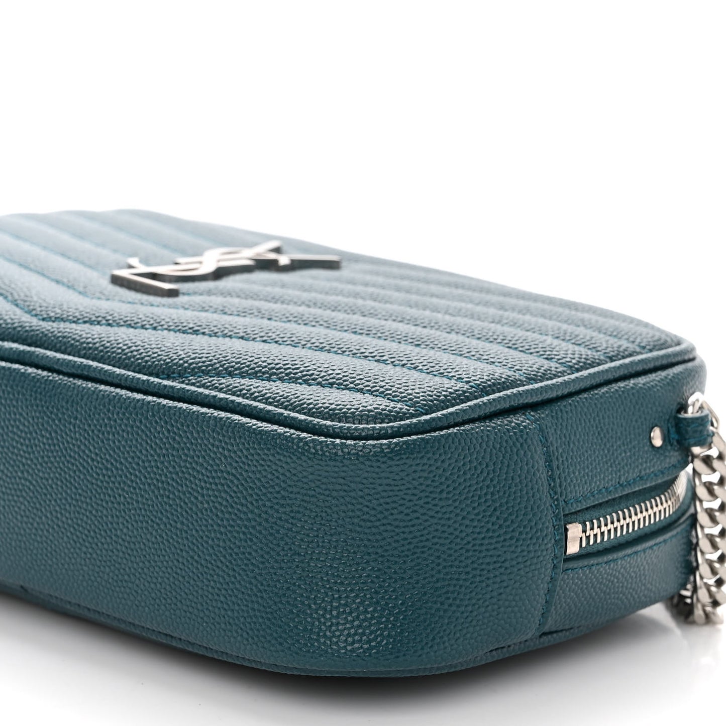 Grain De Poudre Matelasse Monogram Mini Lou Camera Bag Petrol Green