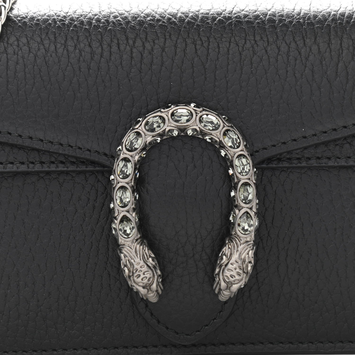 Gucci Calfskin Super Mini Dionysus Shoulder Bag Black 7 of 10