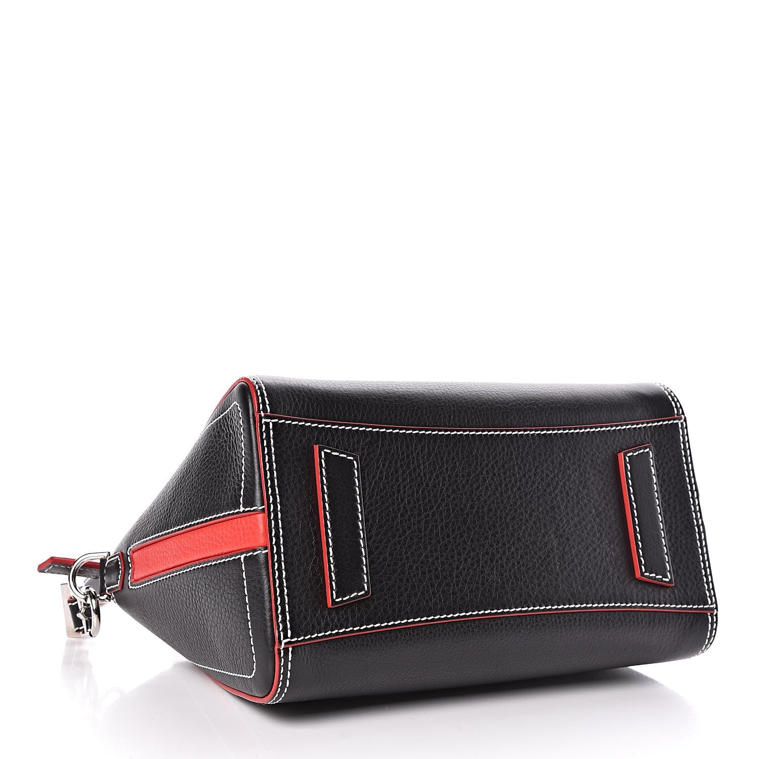 Givenchy Calfskin Contrast Stitched Small Antigona Black 4 of 13